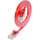 CAT6 FLAT CABLE U/UTP 0,1m red