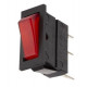 ROCKER SWITCH 1-POLE ON/OFF 10A 250VAC with red light