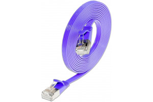 CAT6 LITTEÄ VERKKOKAAPELI U/FTP 3,0m violetti