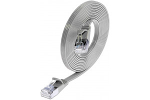 SLIM CAT6 CABLE U/FTP 1m grey