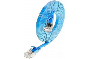 CAT6 LITTEÄ VERKKOKAAPELI U/FTP 0,75m sininen