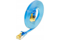 CAT6A LITTEÄ VERKKOKAAPELI U/FTP 0,1m blue