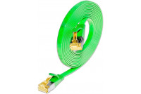 CAT6A LITTEÄ VERKKOKAAPELI U/FTP 0,1m green