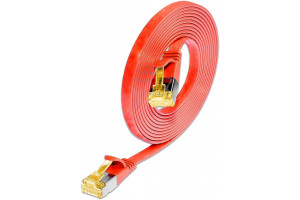 CAT6A LITTEÄ VERKKOKAAPELI U/FTP 0,1m red