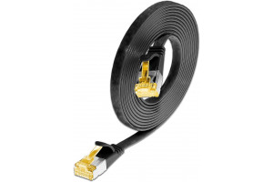 CAT6A LITTEÄ VERKKOKAAPELI U/FTP 0,1m black