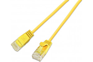 CAT6 OHUT VERKKOKAAPELI U/UTP 0,15m keltainen