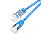 CAT6A 10G LIGHTPATCH U/FTP 0,25m blue