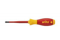 Wiha 1000V INSULATED SCREWDRIVER POZIDRIV PZ2 80/191mm SlimFix SoftFinish