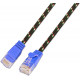 CAT6 FLAT CABLE U/UTP TOUGH 0,25m blue