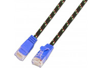 CAT6 FLAT CABLE U/UTP TOUGH 0,25m blue