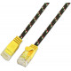 CAT6 FLAT CABLE U/UTP TOUGH 0,25m yellow