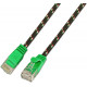 CAT6 FLAT CABLE U/UTP TOUGH 0,25m green