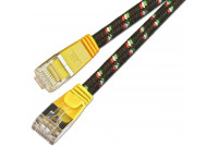 CAT6 FLAT CABLE U/FTP TOUGH 0,25m yellow