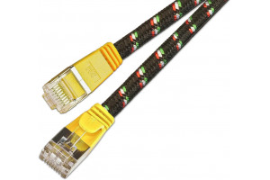 CAT6 FLAT CABLE U/FTP TOUGH 3m yellow