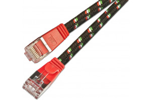 CAT6 FLAT CABLE U/FTP TOUGH 0,5m red