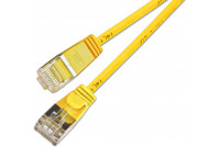 CAT6 OHUT VERKKOKAAPELI U/FTP 0,15m keltainen