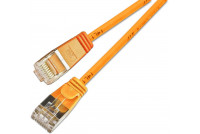 CAT6 OHUT VERKKOKAAPELI U/FTP 0,15m oranssi