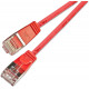 CAT6 LIGHTPATCH U/FTP 0,5m red