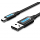 Vention USB-2.0 CABLE A-MALE / miniB 0,25m