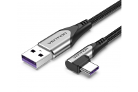 Vention USB-2.0 CABLE A-MALE / C-MALE 90° -ANGLE 0,25m