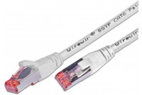 CAT6 PATCH CABLE SHIELDED S/FTP 5m white