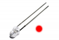 LED 3mm RED 1500 mcd 30deg