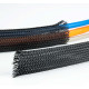 POLYESTER BRAIDED SLEEVE Ø4-8mm BLACK 100m