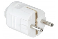 SCHUKO PLUG INDOOR USE WHITE IP20