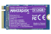 512GB MakerDisk NVMe 2242 B+M-key + RPiOS