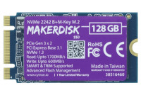 128GB MakerDisk NVMe 2242 B+M-key + RPiOS