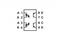 OPTOCOUPLER CNY74-2 DIP8