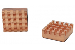 COPPER HEAT SINK 12x13x5mm 2 pcs