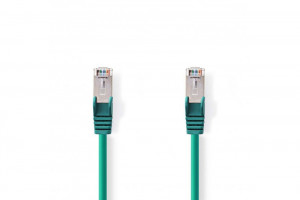 CAT6 VERKKOKAAPELI S/FTP 0,5m VIHREÄ