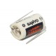 LITHIUM BATTERY 3V 1/2AA-SIZE WITH LEADS