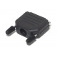 D15 CONNECTOR ENCLOSURE BLACK