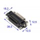 D15 CONNECTOR FEMALE ANGLE PCB