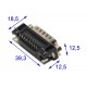 D15 CONNECTOR MALE ANGLE PCB