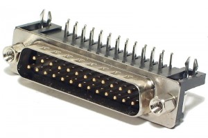 D25 CONNECTOR MALE ANGLE PCB