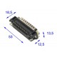 D25 CONNECTOR MALE ANGLE PCB