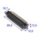 D37 CONNECTOR MALE ANGLE PCB