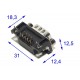 D9 CONNECTOR MALE ANGLE PCB