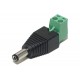 DC PLUG 2,1mm WITH TERMINAL BLOCK