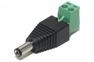 DC PLUG 2,1mm WITH TERMINAL BLOCK