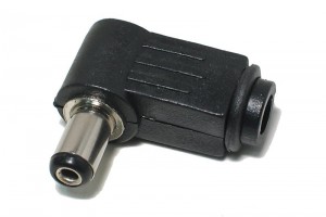 DC CONNECTOR ANGLE 2,1/5,5mm