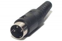 DIN CONNECTOR MALE 3-PIN 180°