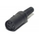 DIN CONNECTOR FEMALE 4-PIN 216°