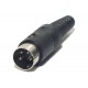 DIN CONNECTOR MALE 4-PIN 216°