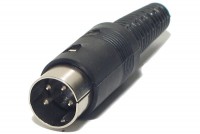 DIN CONNECTOR MALE 4-PIN 216°