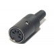 DIN CONNECTOR FEMALE 5-PIN 180°