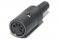 DIN CONNECTOR FEMALE 5-PIN 180°